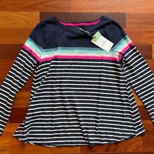 New Joules Sz 4 Harbour Light Striped Swing Top